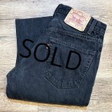 90's【メキシコ製】【ビンテージ】【LEVI'S】【リーバイス５０５】505【黒】【デニムパンツ】ブラックデニム【32×30】 