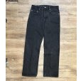 画像2: 90's【メキシコ製】【ビンテージ】【LEVI'S】【リーバイス５０５】505【黒】【デニムパンツ】ブラックデニム【32×30】<br> (2)