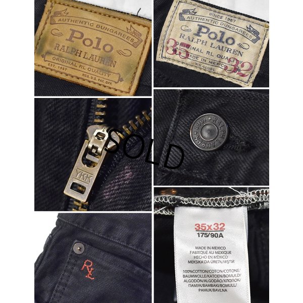 画像3: 【ラルフローレン】【POLO RALPH LAUREN】【黒】【デニムパンツ】【35×32】 