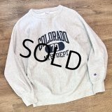 90’ｓ【USA製】ビンテージ【Champion】【チャンピオン】【リバースウィーブ】COLORADO〜【カレッジスウェット】【グレー】【サイズL】 