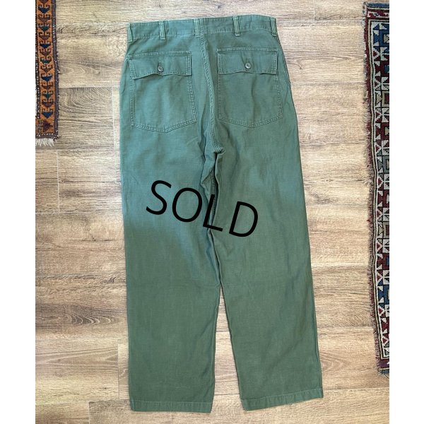 画像5: 【60's】【米軍実物】【ビンテージ】【U.S.ARMY】OG107【UFOボタン】Wステッチ【ボタンフライ】【ベイカーパンツ】【ユーティリティパンツ】【36ｘ33】 