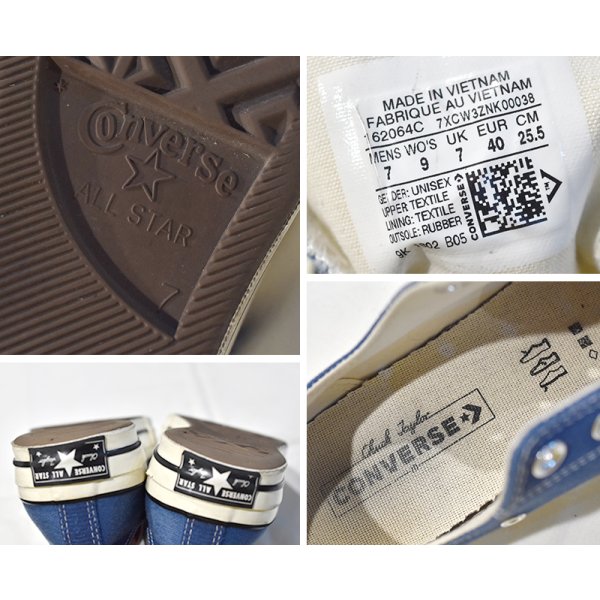 画像2: 【コンバース】converse【CT70】青【チャックテイラー】【オールスター】【US7】【サイズ２５．５ｃｍ】 