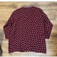 画像3: ビンテージ【BANANA REPUBLIC】バナナリパブリック【エンジ×白花柄】【レーヨンシャツジャケット】レディース古着【サイズS】<br> (3)