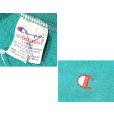 画像2: 90's【USA製】ビンテージ【champion】【チャンピオン】【リバースウィーブ】【エメラルドグリーン】【無地】【スウェット】【サイズＬ】<br> (2)