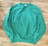 90's【USA製】ビンテージ【champion】【チャンピオン】【リバースウィーブ】【エメラルドグリーン】【無地】【スウェット】【サイズＬ】 