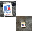 画像2: 90's~【USA製】【RUSSELL】ラッセル 【ビンテージ】ブラック【黒】【無地】【クルーネック】前V スウェット【サイズL】<br> (2)
