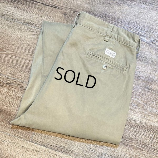 画像1: 【ラルフローレン】POLO RALPH LAUREN【ビンテージ】【ベージュ】【2タック】【コットンパンツ】【34×32】