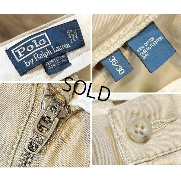 画像3: 【ラルフローレン】POLO RALPH LAUREN 【ビンテージ】【Prospect Pant】プロスペクトパンツ【ベージュ】【コットンパンツ】【35×30】 