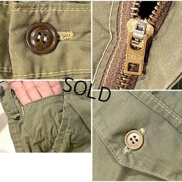 画像3: 50's【ビンテージ】【オリーブ】【ポプリン】【ハンティングパンツ】W36程度 
