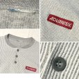 画像2: ADVANTEK 【アドバンテック】【ビンテージ】【グレー】ストライプ ヘンリーネックスウェット【サイズXL程度】<br> (2)