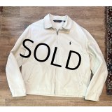 【ラルフローレン】【POLO RALPH LAUREN】ビンテージ【オフホワイト】【コットン】ブルゾン【スウィングトップ】【サイズＬ】 