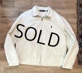 【ラルフローレン】【POLO RALPH LAUREN】ビンテージ【オフホワイト】【コットン】ブルゾン【スウィングトップ】【サイズＬ】 