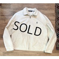 【ラルフローレン】【POLO RALPH LAUREN】ビンテージ【オフホワイト】【コットン】ブルゾン【スウィングトップ】【サイズＬ】 