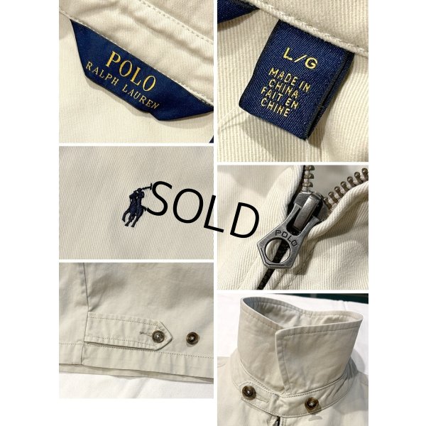 画像2: 【ラルフローレン】【POLO RALPH LAUREN】ビンテージ【オフホワイト】【コットン】ブルゾン【スウィングトップ】【サイズL】