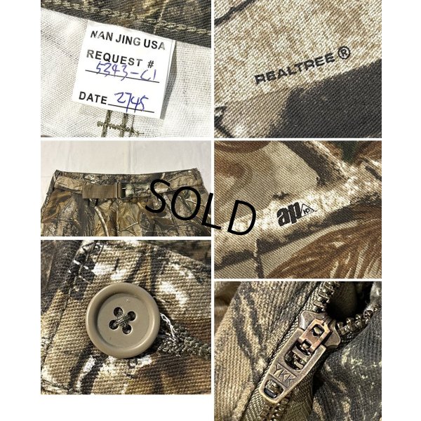 画像3: 【デッドストック】【ビンテージ】REAL TREE AP ベルト付き リアルツリーカモ  カーゴパンツ【W35程度】 