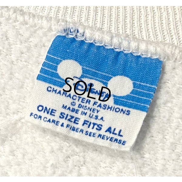 画像2: 80's【USA製】【ビンテージ】ウォルトディズニー【ミッキーマウス】白【スウェット】【ワンサイズ】 