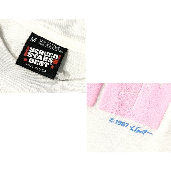 画像2: 〜80’s【USA製】ビンテージ【スクリーンスターズ】【SUN&TENNIS CLUB】【白】Tシャツ【サイズM】 