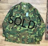 程度良好!! 60's【ビンテージ】【米軍実物】【U.S.ARMY 】【ERDL】リップストップ【ジャングルファティーグジャケット】【ファティーグシャツ】【L-SHORT】 