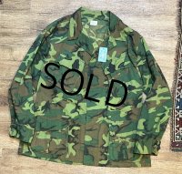 程度良好!! 60's【ビンテージ】【米軍実物】【U.S.ARMY 】【ERDL】リップストップ【ジャングルファティーグジャケット】【ファティーグシャツ】【L-SHORT】 