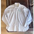 画像1: USA製 ビンテージ【INDIVIDUALIZED SHIRTS】インディビジュアライズドシャツ【水色×白】【カスタムメイド】ストライプ【コットン】ボタンダウンシャツ  ＸＬ程度<br> (1)