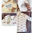 画像2: ビンテージ【Alexander's】アレキサンダーズ【クリーム】馬総柄【ポリエステル】ボックスシャツ【サイズＭ】 <br> (2)