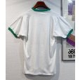 画像3:  デッドストック 【未使用】80's【USA製】スクリーンスターズ【ビンテージ】【NEW LENOX METHODIST】白ｘ緑【リンガーTシャツ】【サイズＬ】<br> (3)