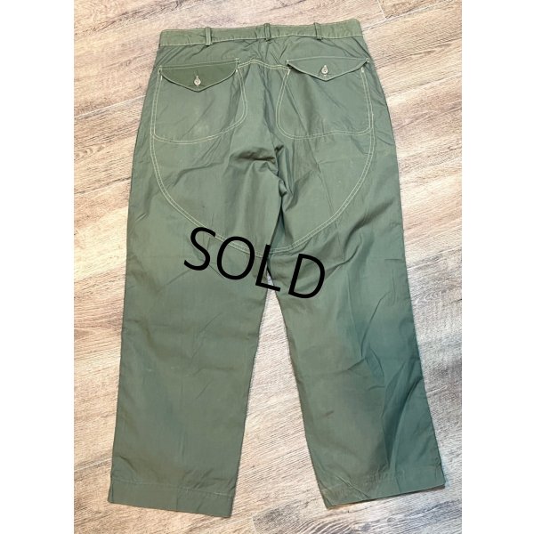 画像4: 50's【ビンテージ】【オリーブ】【ポプリン】【ハンティングパンツ】W36程度 