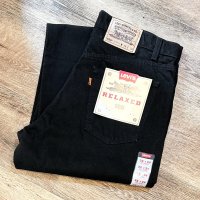 90's【デッドストック】【LEVI'S】【リーバイス】５５０【リラックスフィット】後染め 黒 ブラックデニム【デニムパンツ】【36×34】 