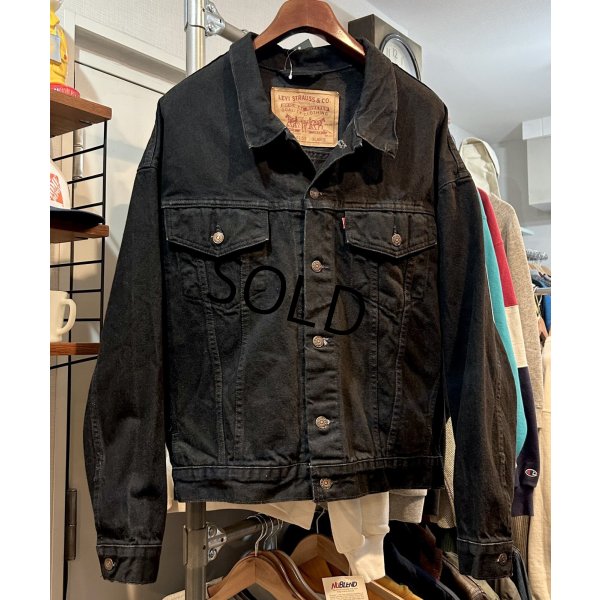 画像1: 90’s 【ビンテージ】USA製【リーバイス】デカパッチ【LEVIS】【70598-4159】黒【Gジャン】ブラックデニムジャケット【サイズＸＬ】 