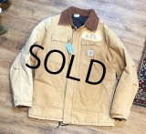 ビンテージ【carhartt】【カーハート】【ブラウン】トラディショナルコート【キルティング裏地付き】【ダック地】【ワークジャケット】【Ｌ程度】 