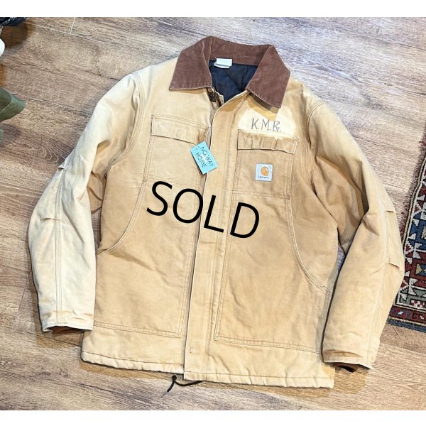 画像1: ビンテージ【carhartt】【カーハート】【ブラウン】トラディショナルコート【キルティング裏地付き】【ダック地】【ワークジャケット】【Ｌ程度】 