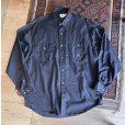 画像1: 90's~ ビンテージ Calvin Klein【カルバンクライン】【紺】【ワークシャツ】【サイズM】 <br> (1)