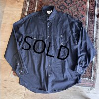 90's~ ビンテージ Calvin Klein【カルバンクライン】【紺】【ワークシャツ】【サイズM】  