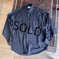 90's~ ビンテージ Calvin Klein【カルバンクライン】【紺】【ワークシャツ】【サイズM】  