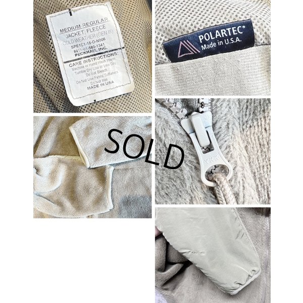 画像2: 訳アリ ビンテージ【米軍実物】U.S.ARMY【ECWCS】GEN3【Polartec】【ポーラテック】【コヨーテ】タンカラー【フリースジャケット】【M-R】 