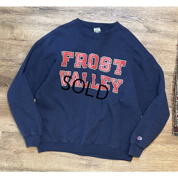 画像1: 90’ｓ【USA製】ビンテージ【Champion】【チャンピオン】FROST VALLEY 紺【スウェット】【サイズL】 