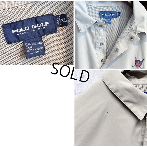 画像2: ビンテージ【POLO GOLF】【ポロゴルフ】【ラルフローレン】【POLO RALPH LAUREN】クリーム色 プルオーバーブルゾン【サイズM】 