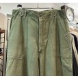 画像5: 70's【米軍実物】【ビンテージ】【ベイカーパンツ】UFOボタン Wステッチ OG107【ユーティリティパンツ】【32×33】<br> (5)
