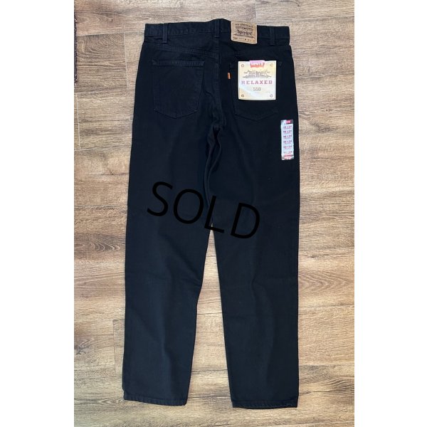 画像5: 90's【デッドストック】【LEVI'S】【リーバイス】５５０【リラックスフィット】後染め 黒 ブラックデニム【デニムパンツ】【36×34】 