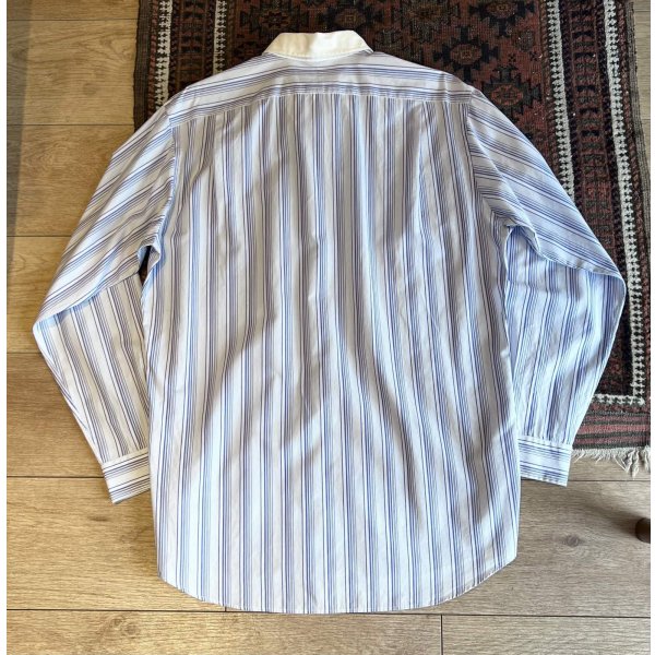 画像3: POLO RALPH LAUREN【ラルフローレン】JEROME【青ストライプ】レギュラーカラーシャツ【クレリックシャツ】【コットンシャツ】【サイズM】 