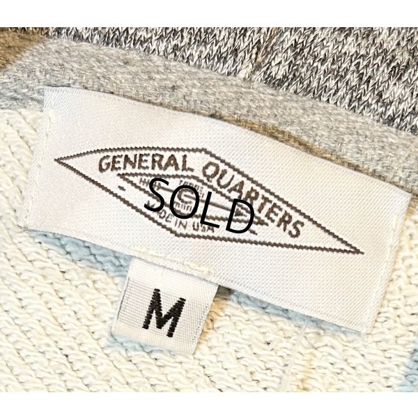 画像2:  【USA製】【GENERAL QUARTERS 】ジェネラル・クォーターズ【杢グレー】２トーン【パーカー】オートミールグレー【サイズM】 