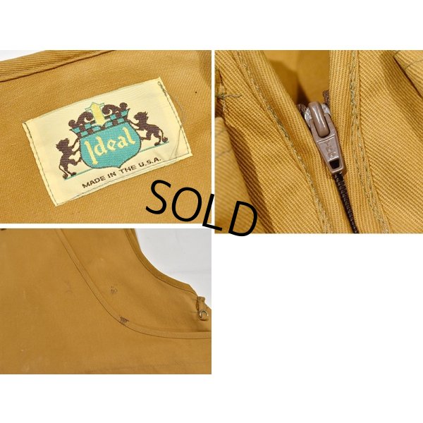 画像2: USA製【ビンテージ】【Ideal】アイディール【ライトブラウン】【ハンティングべスト】サイズXL程度 