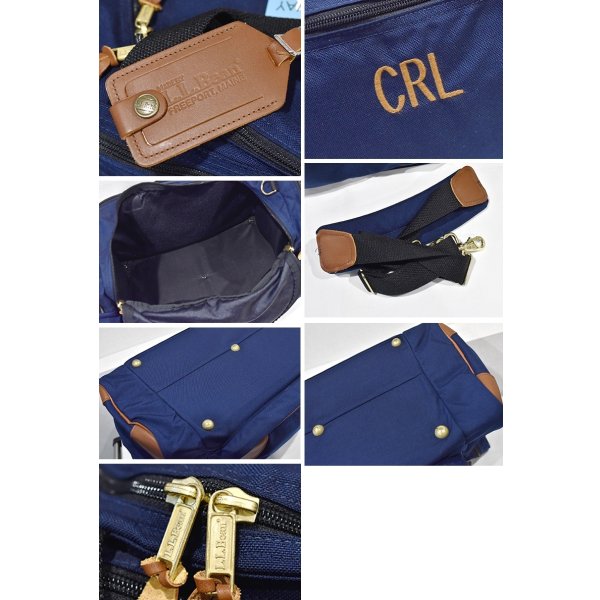 画像2: ほぼ未使用【ビンテージ】【L.L.Bean】エルエルビーン【紺】CRL【ボストンバッグ】ショルダーベルト付き 