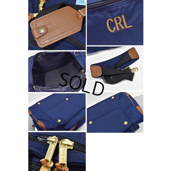 画像2: ほぼ未使用【ビンテージ】【L.L.Bean】エルエルビーン【紺】CRL【ボストンバッグ】ショルダーベルト付き 