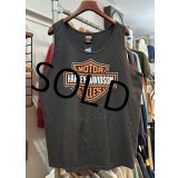 90's~【USA製】【ビンテージ】【HARLEY DAVIDSON】【ハーレーダビッドソン】APPALACHIAN 【黒】【プリント】ノースリーブ【Tシャツ】タンクトップ【サイズＸＬ】 
