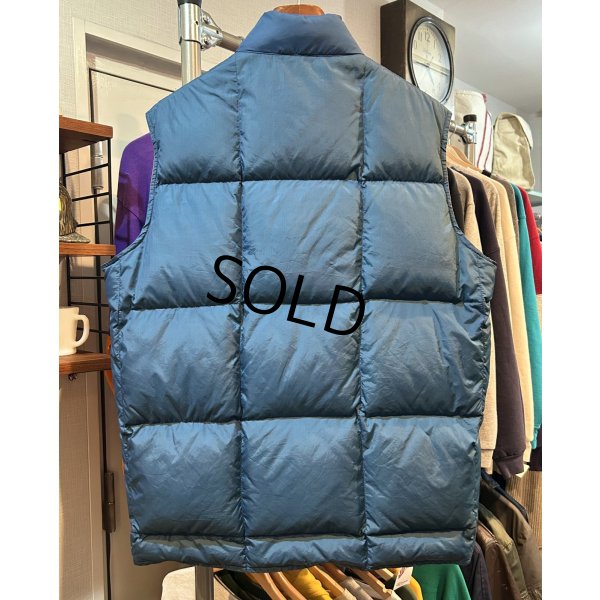画像3: 〜80's【ビンテージ】【Eddie Bauer】【エディーバウアー】【紺】リップストップ 黒タグ ダウン【ダウンベスト】【サイズL】 
