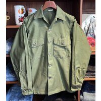 デッドストック【70's】【米軍実物】【ビンテージ】【U.S.ARMY】【ユーティリティシャツ】【14 1/2×33】 