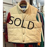 80's〜【ビンテージ】【ＬＬビーン】【L.L.bean】ベージュ【ダウンベスト】【サイズXL程度】 