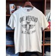画像1: 90's【USA製】ビンテージ【フルーツオブザルーム】FRUIT OF THE LOOM【霜降りグレー】【OWL WEEKEND】ミミズク フクロウ【Ｔシャツ】【サイズL】<br> (1)