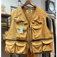 USA製【ビンテージ】【Ideal】アイディール【ライトブラウン】【ハンティングべスト】サイズXL程度 